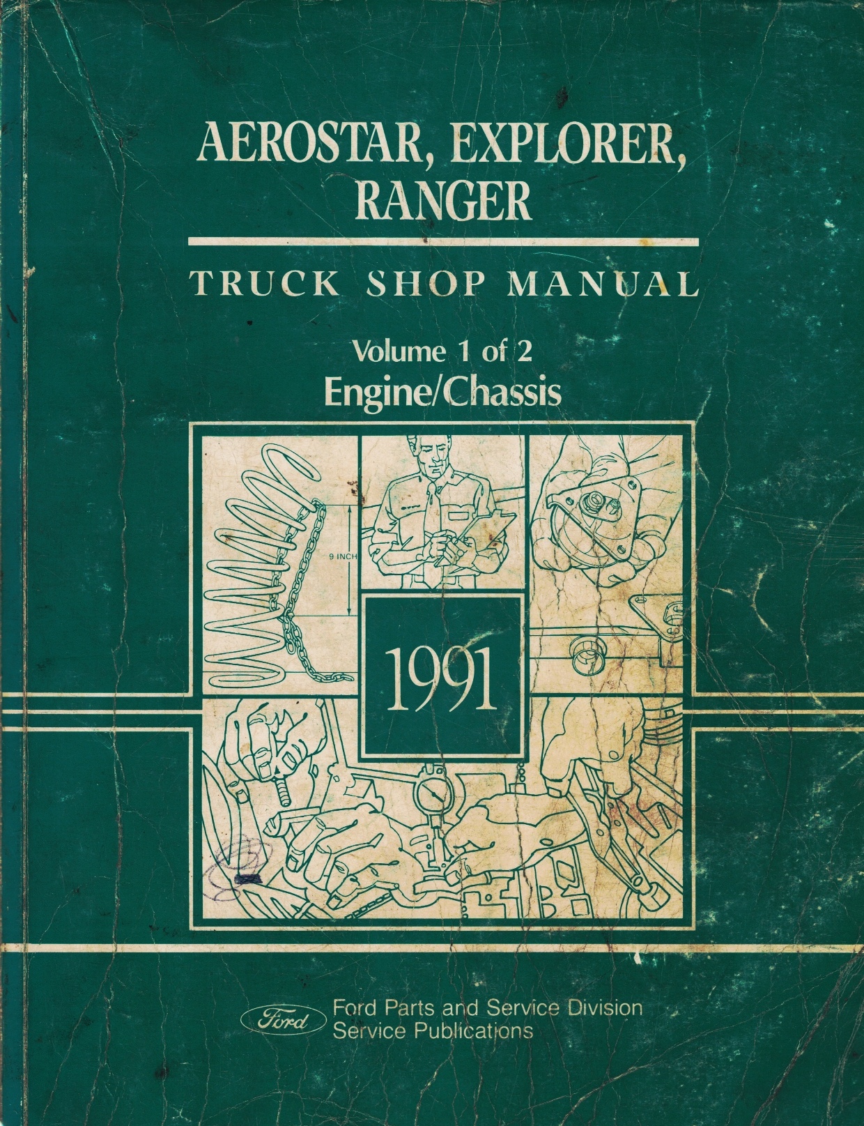 Image for Ford 1991 Aerostar, Explorer, Ranger: Truck Shop Manual (2 Volume Set - Engine/Chassis and Body/Electrical)